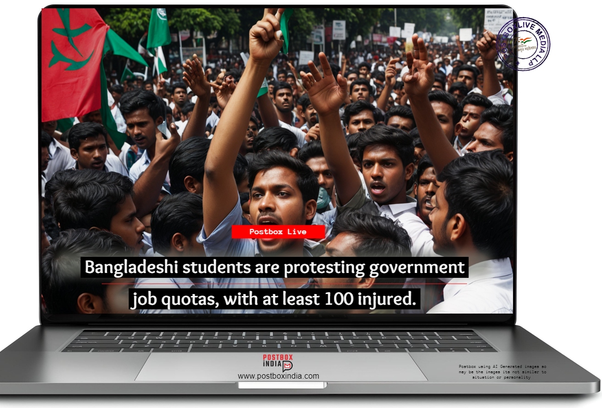 Bangladeshi students are protesting.. Bangladeshi Students Are Protesting Government Job Quotas, With At Least 100 Injured (1)